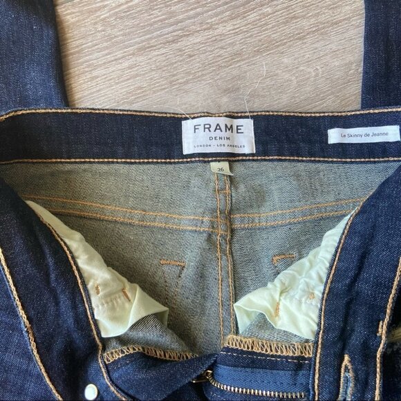 Frame Denim Indiana Square Distressed Le De Jeanne Ripped Skinny Jeans - Picture 10 of 13